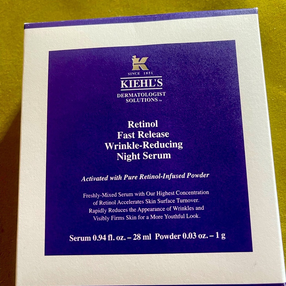 Wrinkle reducing night serum